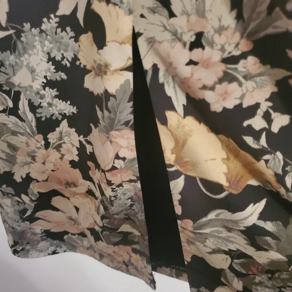 Maurices Floral Maxi Dress in Black and Soft Pink - Picture 5 of 9